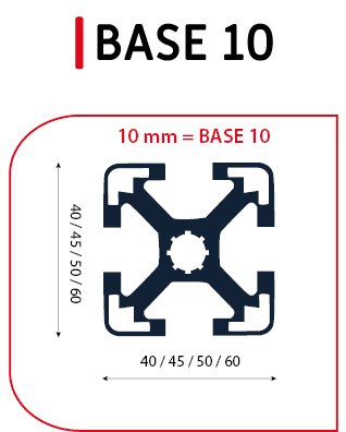 profilé aluminium 10mm