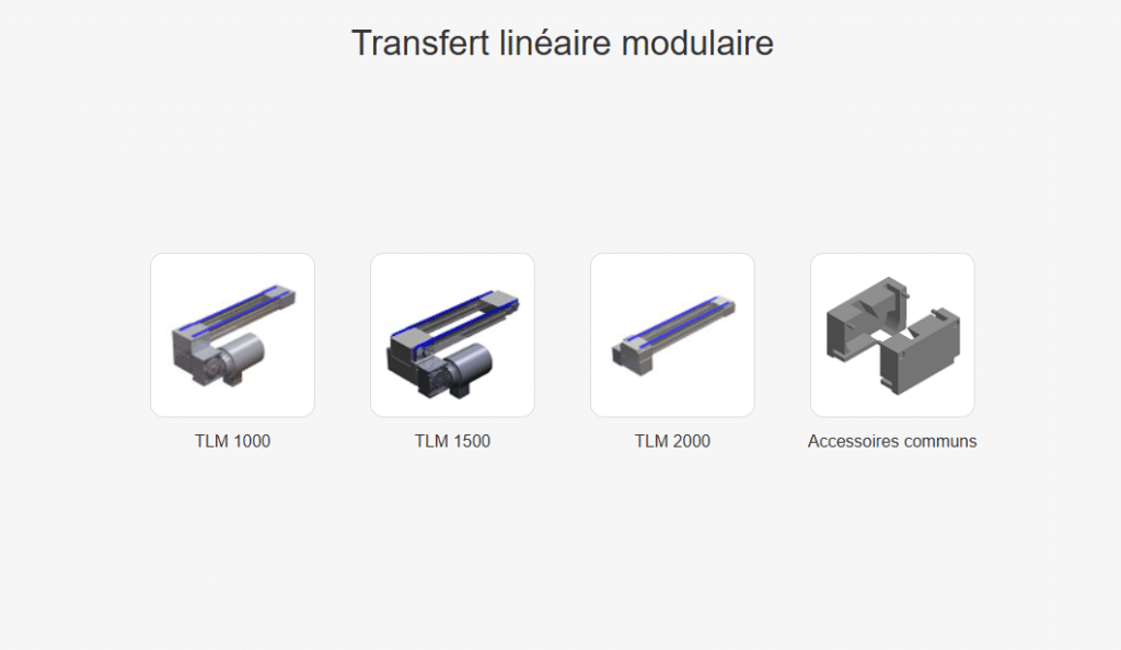 Configurateur de système de transferts à palette porte-pièce
