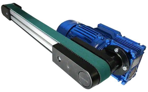 Industrial toothed belt conveyor