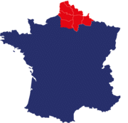 Carte secteur Haut de France