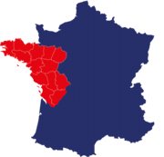 Carte secteur Bretagne et Pays de la Loire