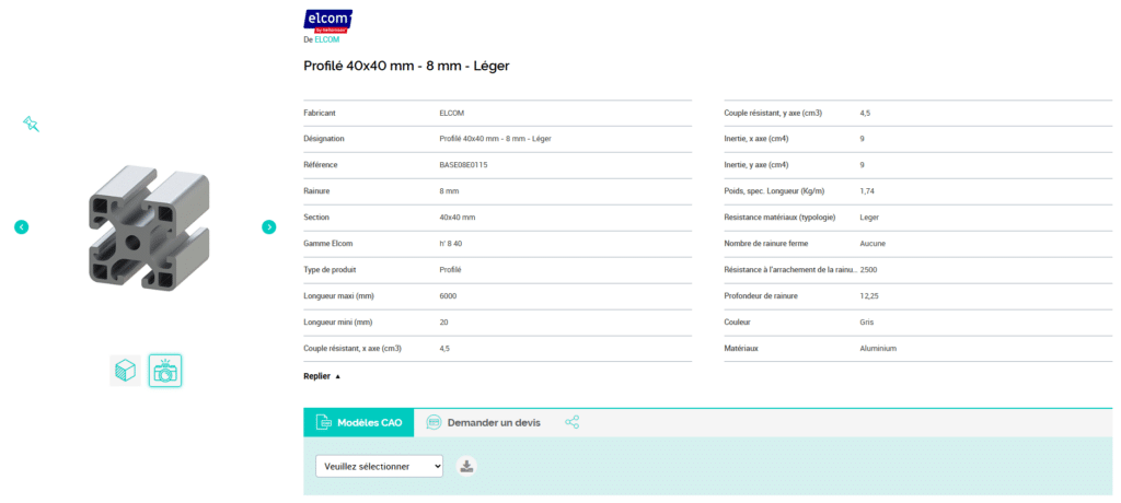 Elcom - Fichiers CAO Traceparts