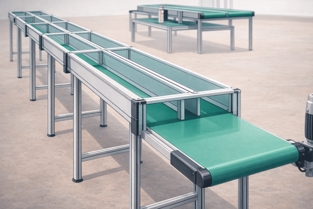 Illustration convoyeur industriel