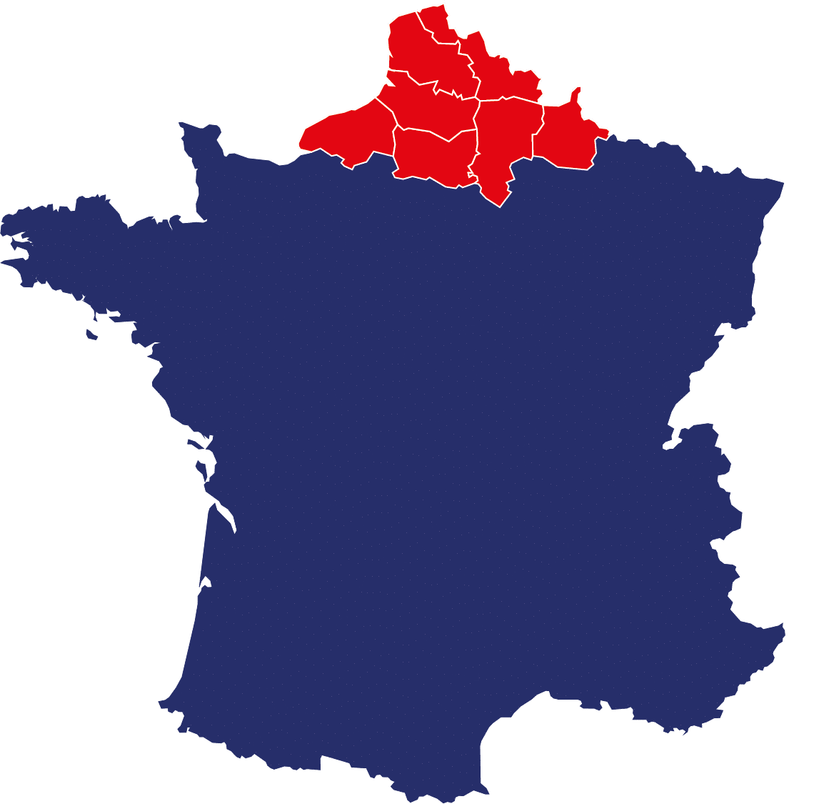 Carte de France secteur Alain DEVIGNE