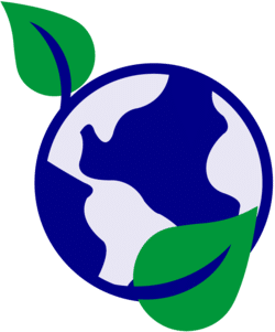 Terre planète feuille